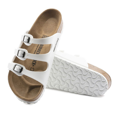 Birkenstock Florida Slide Sandal (Women) - White Birko-Flor Sandals - Slide - The Heel Shoe Fitters