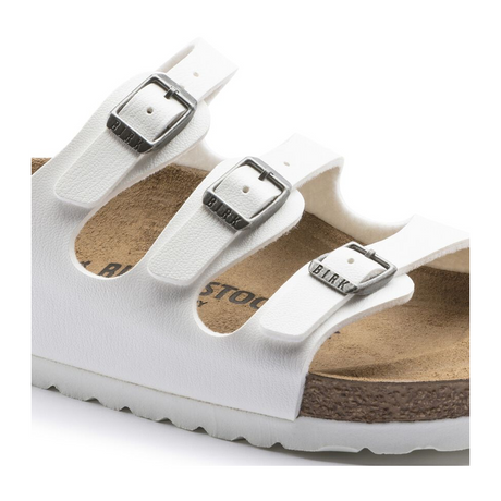 Birkenstock Florida Slide Sandal (Women) - White Birko-Flor Sandals - Slide - The Heel Shoe Fitters