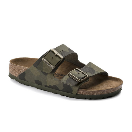 Birkenstock Arizona Slide Sandal (Women) - Desert Soil Camo Green Birko-Flor Sandals - Slide - The Heel Shoe Fitters