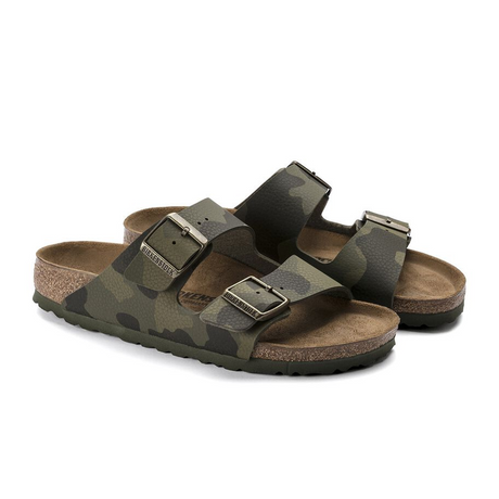 Birkenstock Arizona Slide Sandal (Women) - Desert Soil Camo Green Birko-Flor Sandals - Slide - The Heel Shoe Fitters