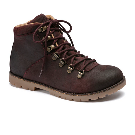 Birkenstock Jackson Ankle Boot (Women) - Burgundy Oiled Suede Boots - Fashion - Ankle Boot - The Heel Shoe Fitters