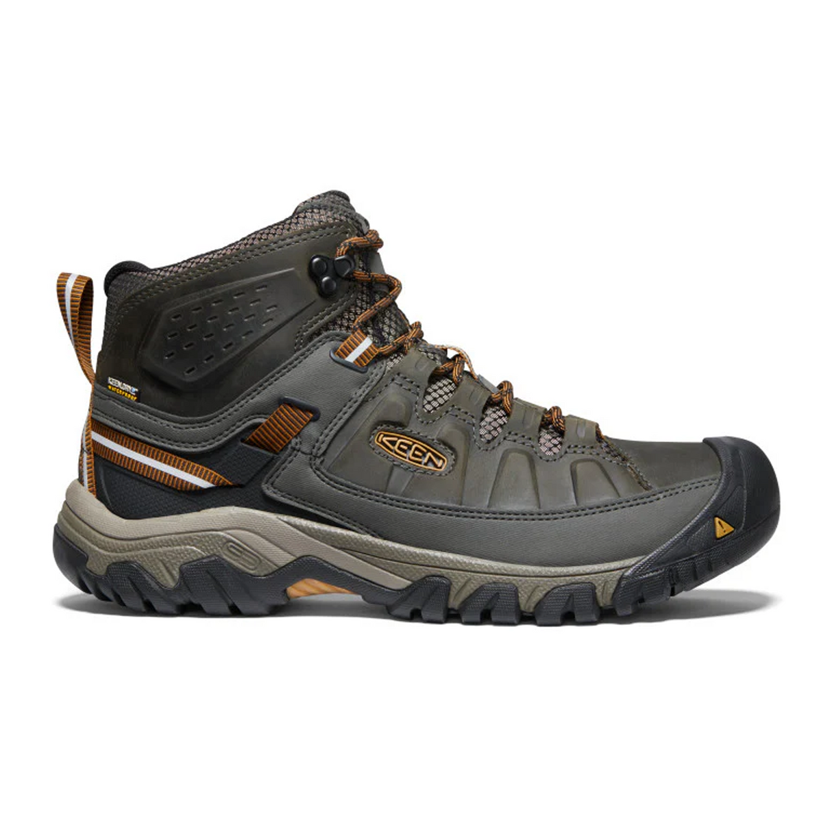 Keen Targhee III Mid Waterproof Hiking Boot Men Black Olive Golden The Heel Shoe Fitters