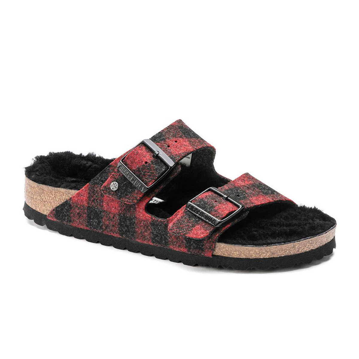 Birkenstock Arizona Narrow Slide Sandal (Women) - Red Plaid  display picture 1