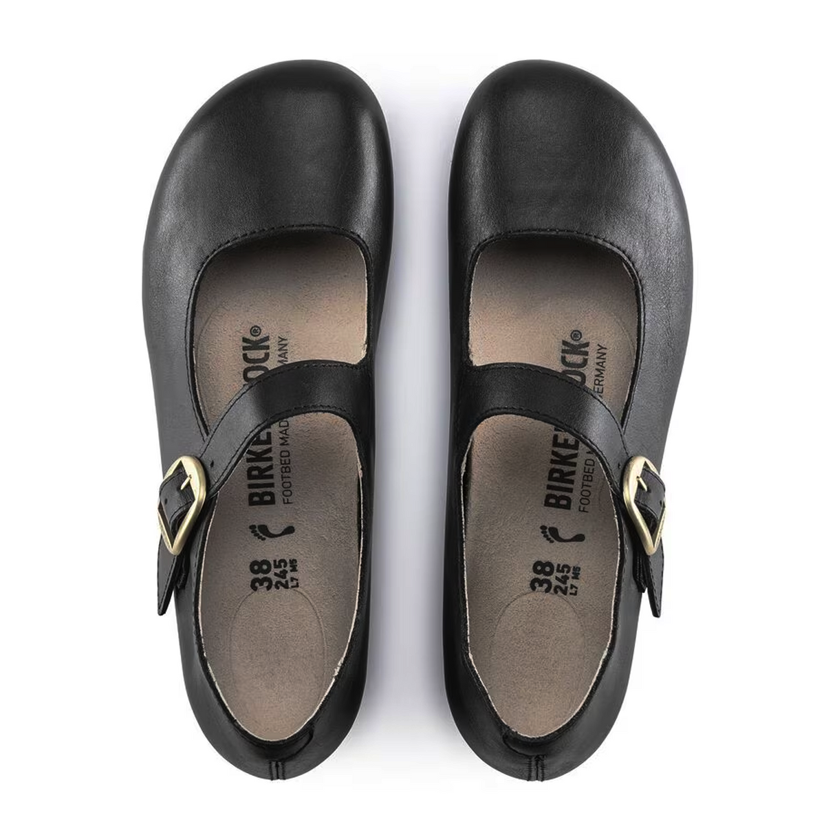Birkenstock Tracy Mary Jane Narrow (Women) - Black Leather Dress-Casual - Flat - The Heel Shoe Fitters