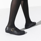 Birkenstock Tracy Mary Jane Narrow (Women) - Black Leather Dress-Casual - Flat - The Heel Shoe Fitters