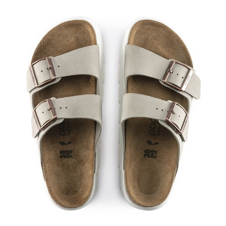 Birkenstock Arizona Chunky Slide Sandal (Women) - Taupe Suede Sandals - Slide - The Heel Shoe Fitters