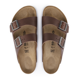 Birkenstock Arizona Slide Sandal (Men) - Vintage Wood Roast Leather Sandals - Slide - The Heel Shoe Fitters