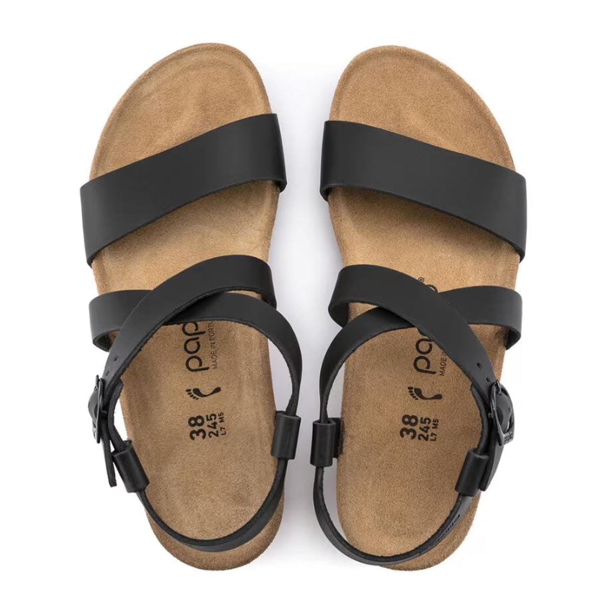 Birkenstock Sibyl Ring-Buckle Narrow Wedge Sandal (Women) - Black Sandal - Heel/Wedge - The Heel Shoe Fitters