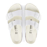 Birkenstock Arizona Slide Sandal (Women) - White/White Birko-Flor Sandals - Slide - The Heel Shoe Fitters