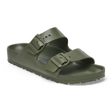 Birkenstock Arizona EVA Slide Sandal (Men) - Khaki/Green Buckle