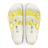 Birkenstock Arizona Slide Sandal (Women) - Monstera Lime Sour Birko-Flor Sandals - Slide - The Heel Shoe Fitters