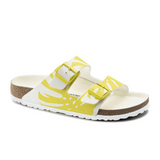 Birkenstock Arizona Slide Sandal (Women) - Monstera Lime Sour Birko-Flor Sandals - Slide - The Heel Shoe Fitters