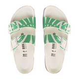 Birkenstock Arizona Slide Sandal (Women) - Monstera Bold Jade Birko-Flor Sandals - Slide - The Heel Shoe Fitters