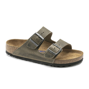 Birkenstock Arizona Soft Footbed Oiled Leather Slide Sandal (Unisex) Sandal - Slide - The Heel Shoe Fitters