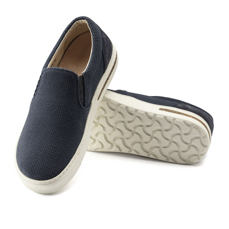 Birkenstock Oswego Slip On Sneaker (Women) - Midnight Canvas Dress-Casual - Slip Ons - The Heel Shoe Fitters