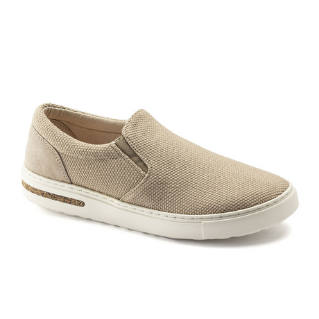 Birkenstock Oswego Slip On Sneaker (Men) - Sandcastle Canvas Dress-Casual - Slip Ons - The Heel Shoe Fitters