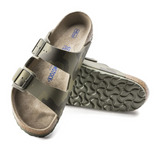 Birkenstock Arizona Soft Footbed Slide Sandal (Men) - Desert Soil Camo Green Birko-Flor Sandals - Slide - The Heel Shoe Fitters