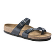 Birkenstock Mayari Sandal (Women) - Blue Oiled Leather Sandals - Slide - The Heel Shoe Fitters