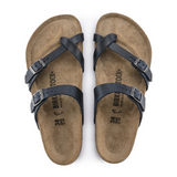 Birkenstock Mayari Sandal (Women) - Blue Oiled Leather Sandals - Slide - The Heel Shoe Fitters