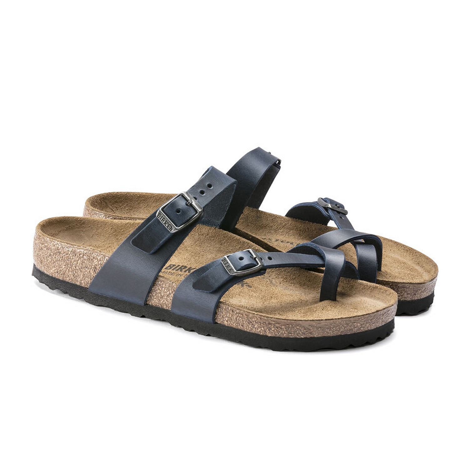 Birkenstock Mayari Sandal Women Blue Oiled Leather The Heel Shoe Fitters