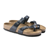 Birkenstock Mayari Sandal (Women) - Blue Oiled Leather Sandals - Slide - The Heel Shoe Fitters