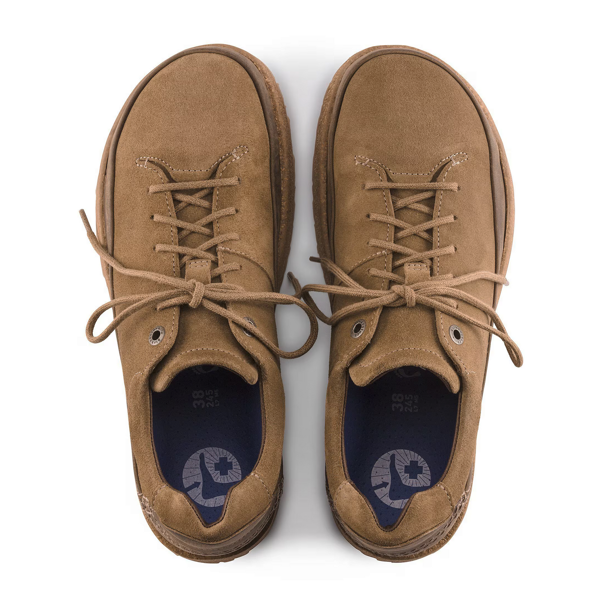 Birkenstock Honnef Low Lace Up (Unisex) - Tea Suede