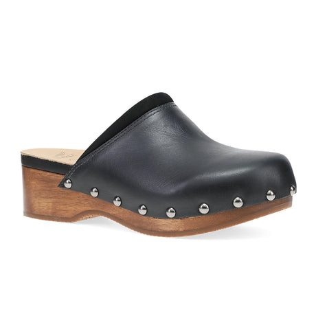 Dansko Andie Clog (Women) - Black Calf Dress-Casual - Clogs & Mules - The Heel Shoe Fitters