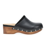Dansko Andie Clog (Women) - Black Calf Dress-Casual - Clogs & Mules - The Heel Shoe Fitters