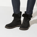 Birkenstock Uppsala Boot (Women) - Black Suede/Black Shearling Boots - Fashion - Mid Boot - The Heel Shoe Fitters