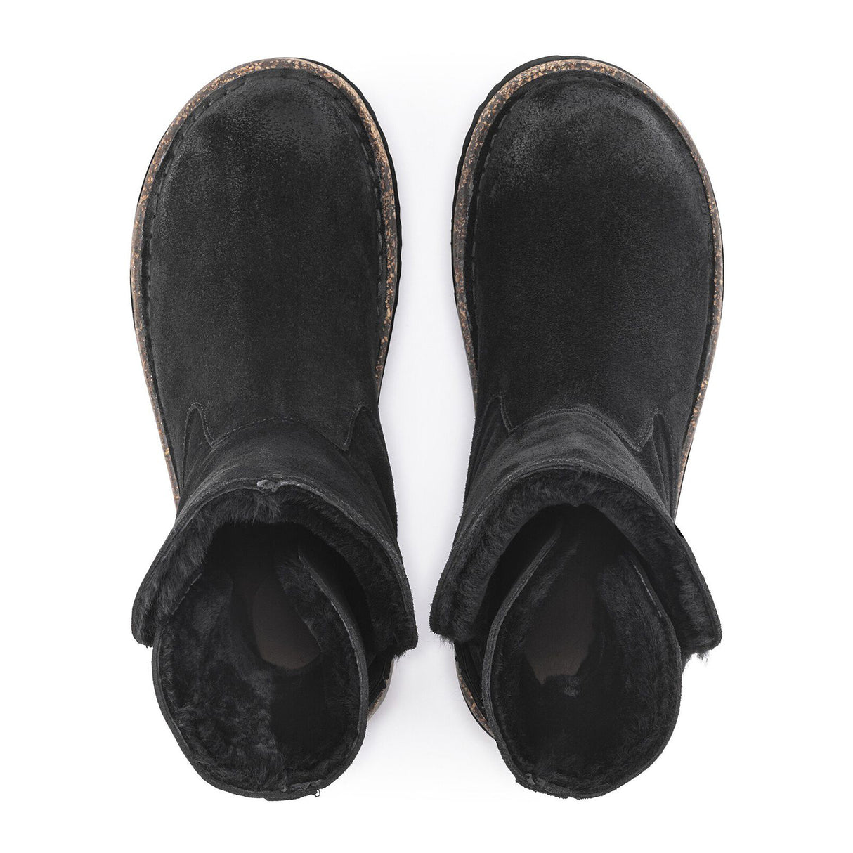 Birkenstock Uppsala Boot (Women) - Black Suede/Black Shearling Boots - Fashion - Mid Boot - The Heel Shoe Fitters