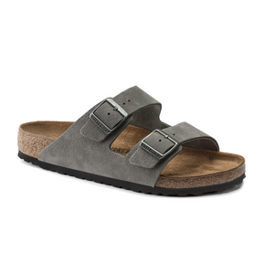 Birkenstock Arizona Nubuck Slide Sandal (Men) Sandal - Slide - The Heel Shoe Fitters