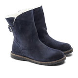 Birkenstock Uppsala Boot (Women) - Graphite Suede/Natural Shearling Boots - Fashion - Mid Boot - The Heel Shoe Fitters