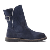 Birkenstock Uppsala Boot (Women) - Graphite Suede/Natural Shearling Boots - Fashion - Mid Boot - The Heel Shoe Fitters