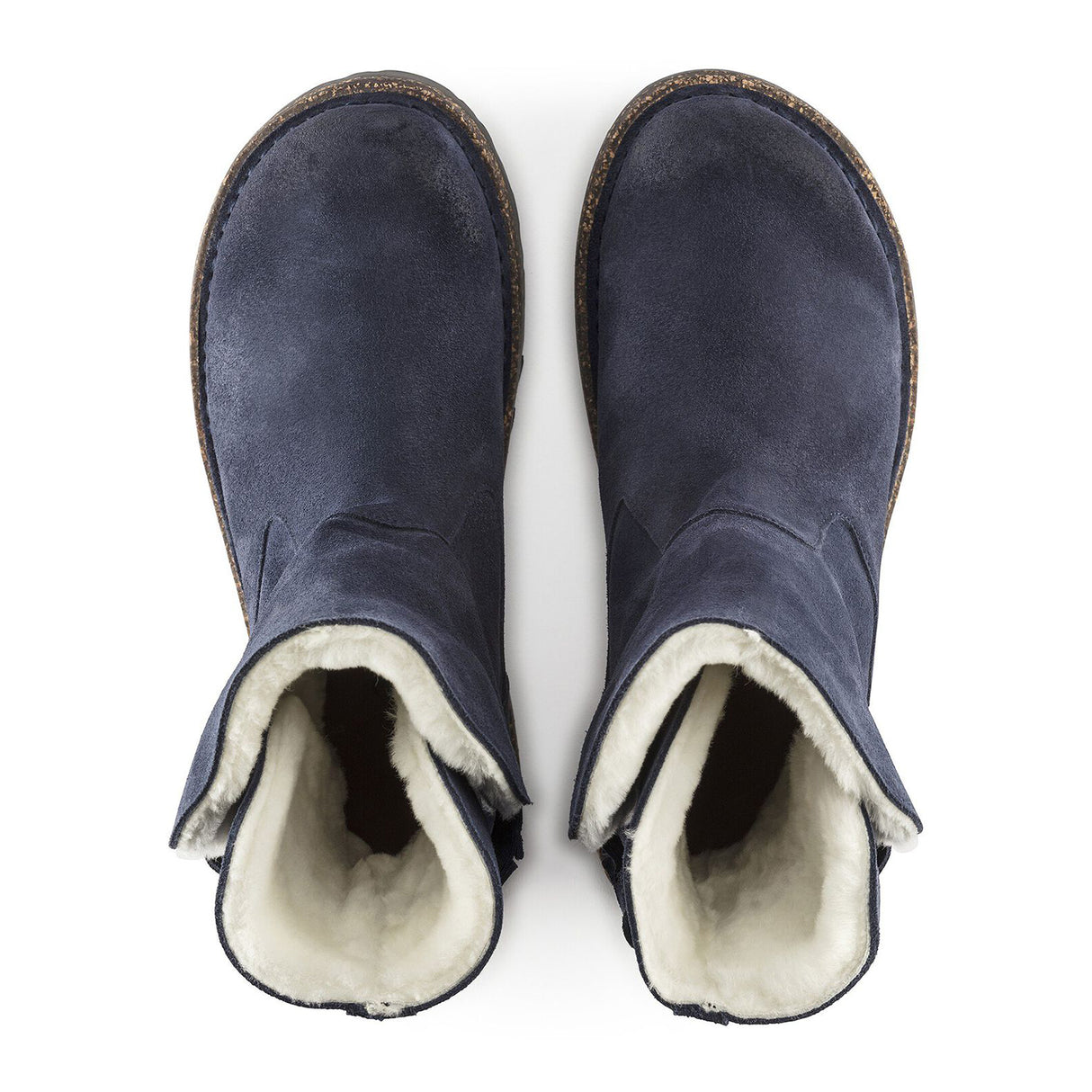 Birkenstock Uppsala Boot (Women) - Graphite Suede/Natural Shearling Boots - Fashion - Mid Boot - The Heel Shoe Fitters