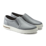 Birkenstock Oswego Slip On Sneaker (Men) - Gray Leather Athletic - Casual - Slip On - The Heel Shoe Fitters