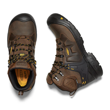 Keen Utility Dover 6" Composite Toe Work Boot (Men) - Dark Earth/Black Boots - Work - 6 Inch - The Heel Shoe Fitters
