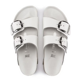 Birkenstock Arizona Big Buckle Slide Sandal (Women) - White Smooth Leather Sandal - Slide - The Heel Shoe Fitters