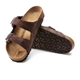 Birkenstock Arizona Slide Sandal (Men) - Desert Buck Roast Nubuck Sandals - Slide - The Heel Shoe Fitters