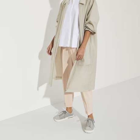 Birkenstock Bend Narrow Sneaker (Women) - Whale Gray Canvas Athletic - Casual - Lace Up - The Heel Shoe Fitters