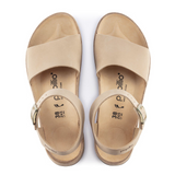Birkenstock Glenda Narrow Wedge Sandal (Women) - Sandcastle Nubuck Leather Sandal - Heel/Wedge - The Heel Shoe Fitters