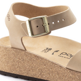 Birkenstock Glenda Narrow Wedge Sandal (Women) - Sandcastle Nubuck Leather Sandal - Heel/Wedge - The Heel Shoe Fitters