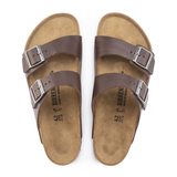 Birkenstock Arizona Grip Slide Sandal (Men) - Vintage Wood Roast Leather Sandals - Slide - The Heel Shoe Fitters