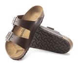 Birkenstock Arizona Grip Slide Sandal (Men) - Vintage Wood Roast Leather Sandals - Slide - The Heel Shoe Fitters