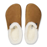 Birkenstock Zermatt Premium Slipper (Women) - Mink Suede/Natural Shearling Dress-Casual - Slipper - The Heel Shoe Fitters