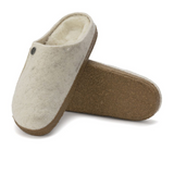 Birkenstock Zermatt Narrow Slipper (Women) - Ecru Wool/Natural Shearling Dress-Casual - Slippers - The Heel Shoe Fitters