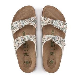 Birkenstock Sydney Vegan Narrow Slide Sandal (Women) - Paisley Light Rose Sandals - Slide - The Heel Shoe Fitters