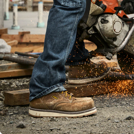 Keen Utility Cincinnati 6" Waterproof Carbon Fiber Toe Work Boot (Men) - Belgian/Sandshell Boots - Work - 6 Inch - The Heel Shoe Fitters