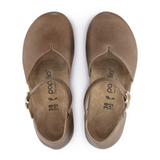 Birkenstock Mary Ring-Buckle Narrow Wedge Sandal (Women) - Cognac Oiled Leather Sandal - Heel/Wedge - The Heel Shoe Fitters