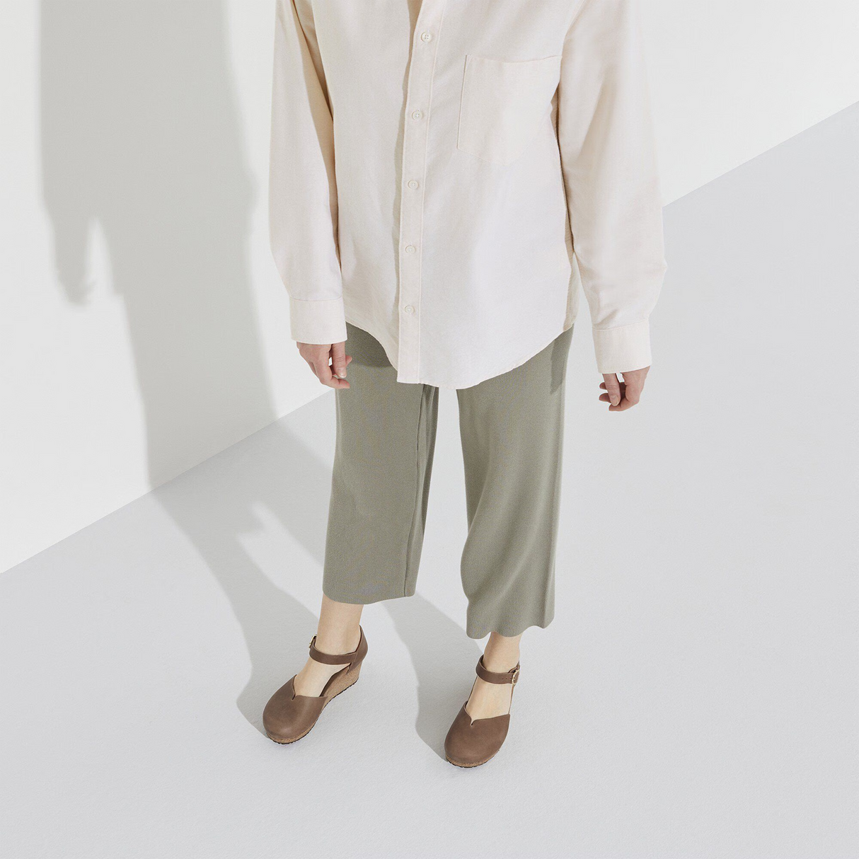 Birkenstock Mary Ring-Buckle Narrow Wedge Sandal (Women) - Cognac Oiled Leather Sandal - Heel/Wedge - The Heel Shoe Fitters
