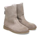 Birkenstock Uppsala Boot (Women) - Gray Taupe Suede/Soft Pink Shearling Boots - Fashion - Mid Boot - The Heel Shoe Fitters